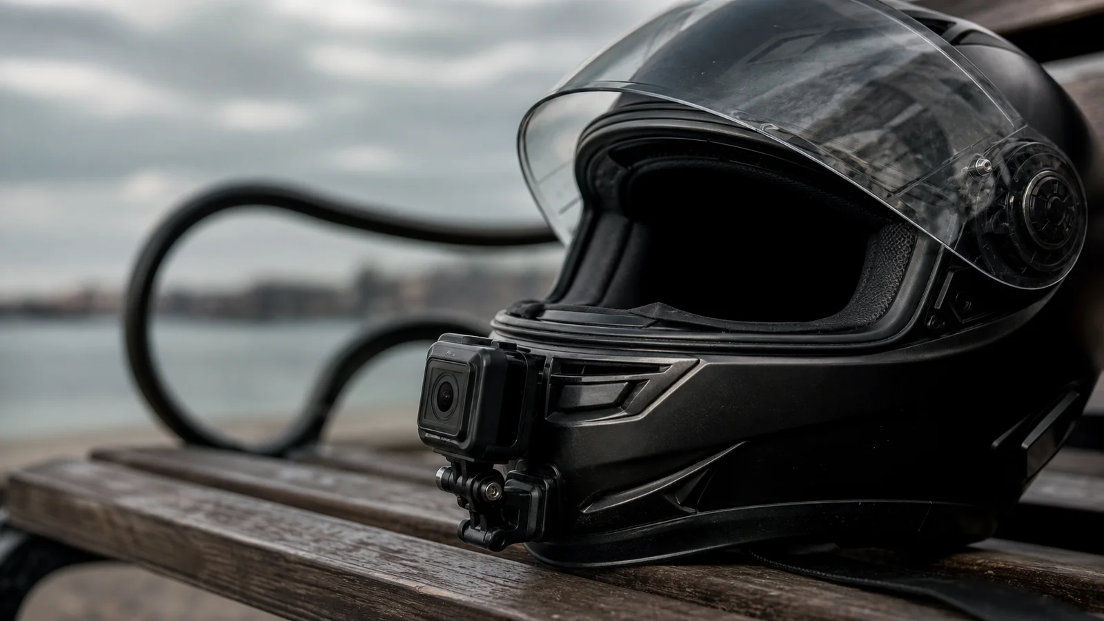 Helmet, Gear, and Scene Evidence After a Motorcycle Crash